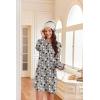 image:imageEkouaer 2 Pack Long Sleeve Sleep Shirts for Women Soft Night Shirts Pullover Nightgowns Comfy Night Gowns Dress S3XLPolar Bearplanet