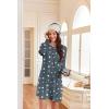 image:imageEkouaer 2 Pack Long Sleeve Sleep Shirts for Women Soft Night Shirts Pullover Nightgowns Comfy Night Gowns Dress S3XLStargalaxy