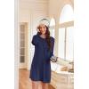 image:imageEkouaer 2 Pack Long Sleeve Sleep Shirts for Women Soft Night Shirts Pullover Nightgowns Comfy Night Gowns Dress S3XLWine Rednavy