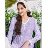 image:imageEkouaer Cotton Nightgowns for Women Long Sleeve Nightgown Full Length Night Gown Soft Comfy Nightdress Button Sleep ShirtsFlowers Purple