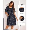 image:imageEkouaer Moo Moos for Women Button House Dresses for Women with Pocket Mumu S3XLBlack Mandala
