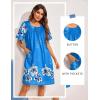 image:imageEkouaer Moo Moos for Women Button House Dresses for Women with Pocket Mumu S3XLBlue