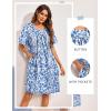 image:imageEkouaer Moo Moos for Women Button House Dresses for Women with Pocket Mumu S3XLBlue Boho
