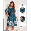 image:imageEkouaer Moo Moos for Women Button House Dresses for Women with Pocket Mumu S3XLBlue Green Flower
