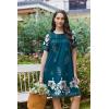 image:imageEkouaer Moo Moos for Women Button House Dresses for Women with Pocket Mumu S3XLBlue Green Flower