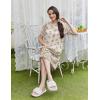 image:imageEkouaer Moo Moos for Women Button House Dresses for Women with Pocket Mumu S3XLKhaki Flower