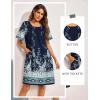 image:imageEkouaer Moo Moos for Women Button House Dresses for Women with Pocket Mumu S3XLNavy Blue