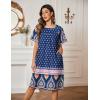 image:imageEkouaer Moo Moos for Women Button House Dresses for Women with Pocket Mumu S3XLNavy Boho