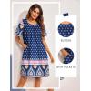 image:imageEkouaer Moo Moos for Women Button House Dresses for Women with Pocket Mumu S3XLNavy Boho