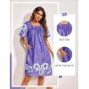 image:imageEkouaer Moo Moos for Women Button House Dresses for Women with Pocket Mumu S3XLPurple