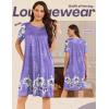 image:imageEkouaer Moo Moos for Women Button House Dresses for Women with Pocket Mumu S3XLPurple