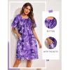 image:imageEkouaer Moo Moos for Women Button House Dresses for Women with Pocket Mumu S3XLPurple Flower