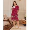 image:imageEkouaer Moo Moos for Women Button House Dresses for Women with Pocket Mumu S3XLRed Boho Flower