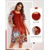 image:imageEkouaer Moo Moos for Women Button House Dresses for Women with Pocket Mumu S3XLRed Mandala