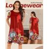 image:imageEkouaer Moo Moos for Women Button House Dresses for Women with Pocket Mumu S3XLRed Mandala