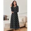image:imageEkouaer Nightgown Women Long Sleeve Sleepwear Full Length Long Nightshirt Soft Loungewear S4XLBlack Daisy