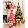 image:imageEkouaer Nightgown Women Long Sleeve Sleepwear Full Length Long Nightshirt Soft Loungewear S4XLRed Xmas Tree