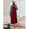 image:imageEkouaer Nightgown Women Long Sleeve Sleepwear Full Length Long Nightshirt Soft Loungewear S4XLWine Red