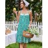 image:imageEkouaer Nightgowns for Women Cotton Night Gown Sleeveless Sleep Dress Lace Nighty Ladies Nightdress Summer SleepwearGreen Little Flower