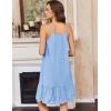 image:imageEkouaer Nightgowns for Women Cotton Night Gown Sleeveless Sleep Dress Lace Nighty Ladies Nightdress Summer SleepwearLight Blue