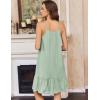 image:imageEkouaer Nightgowns for Women Cotton Night Gown Sleeveless Sleep Dress Lace Nighty Ladies Nightdress Summer SleepwearLight Green