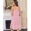 image:imageEkouaer Nightgowns for Women Cotton Night Gown Sleeveless Sleep Dress Lace Nighty Ladies Nightdress Summer SleepwearPink