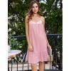 image:imageEkouaer Nightgowns for Women Cotton Night Gown Sleeveless Sleep Dress Lace Nighty Ladies Nightdress Summer SleepwearPink