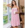image:imageEkouaer Nightgowns for Women Cotton Night Gown Sleeveless Sleep Dress Lace Nighty Ladies Nightdress Summer SleepwearPink Floral