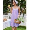 image:imageEkouaer Nightgowns for Women Cotton Night Gown Sleeveless Sleep Dress Lace Nighty Ladies Nightdress Summer SleepwearPurple