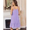 image:imageEkouaer Nightgowns for Women Cotton Night Gown Sleeveless Sleep Dress Lace Nighty Ladies Nightdress Summer SleepwearPurple