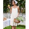 image:imageEkouaer Nightgowns for Women Cotton Night Gown Sleeveless Sleep Dress Lace Nighty Ladies Nightdress Summer SleepwearWhite