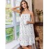 image:imageEkouaer Nightgowns for Women Cotton Night Gown Sleeveless Sleep Dress Lace Nighty Ladies Nightdress Summer SleepwearWhite Purple Floral