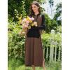 image:imageEkouaer Nightgowns for Women Fleece Nightgown Long Sleeve Sleepwear Hooded Night Gown Long Sleep Shirt with PocketBrown
