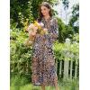 image:imageEkouaer Nightgowns for Women Fleece Nightgown Long Sleeve Sleepwear Hooded Night Gown Long Sleep Shirt with PocketLeopard