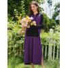 image:imageEkouaer Nightgowns for Women Fleece Nightgown Long Sleeve Sleepwear Hooded Night Gown Long Sleep Shirt with PocketPurple
