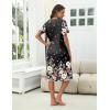 image:imageEkouaer Nightgowns for Women House Dress Nightgown with Pockets Mumu DressFloral Butterfly