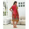 image:imageEkouaer Nightgowns for Women House Dress Nightgown with Pockets Mumu DressFloral Red