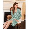 image:imageEkouaer Nightgowns for Women Long Sleeve Nightshirt Button Down Sleepshirt Nightdress Boyfriend Sleepwear SXXXLFloral Light Green