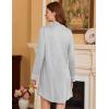 image:imageEkouaer Nightgowns for Women Long Sleeve Nightshirt Button Down Sleepshirt Nightdress Boyfriend Sleepwear SXXXLGrey