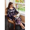 image:imageEkouaer Nightgowns for Women Long Sleeve Sleepshirt Button Nightshirt Floral Sleepwear Night Dress with Pockets SXXXLBlack Pink Floral