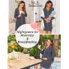 image:imageEkouaer Womens Nightgown Long Sleeve Nightshirt Button Down Sleepshirt Boyfriend Sleepwear Pajama Dress SXXLDark Grey