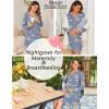 image:imageEkouaer Womens Nightgown Long Sleeve Nightshirt Button Down Sleepshirt Boyfriend Sleepwear Pajama Dress SXXLTeddy Moon