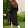 image:imageEkouaer Womens Nightgown Long Sleeve Sleepshirt V Neck Nightshirt Casual Loungewear Soft SleepwearBlack