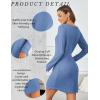 image:imageEkouaer Womens Nightgown Waffle Knit Long Sleeve Nightgown Sleep shirts Night Dress for Women SXXLBlue