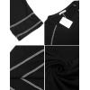 image:imageEkouaer Womens Nightshirt Long Sleeve Nightgown Round Neck Sleepwear Full Length Pajama Dress with Pockets Loungewear SXXLAblack