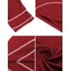 image:imageEkouaer Womens Nightshirt Long Sleeve Nightgown Round Neck Sleepwear Full Length Pajama Dress with Pockets Loungewear SXXLAwine Red