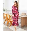 image:imageEkouaer Womens Nightshirt Long Sleeve Nightgown Round Neck Sleepwear Full Length Pajama Dress with Pockets Loungewear SXXLChristmas Penguin