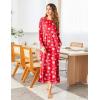 image:imageEkouaer Womens Nightshirt Long Sleeve Nightgown Round Neck Sleepwear Full Length Pajama Dress with Pockets Loungewear SXXLChristmas Snowflake