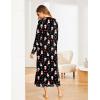 image:imageEkouaer Womens Nightshirt Long Sleeve Nightgown Round Neck Sleepwear Full Length Pajama Dress with Pockets Loungewear SXXLChristmas Snowman