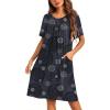 image:imageEkouaer Moo Moos for Women Button House Dresses for Women with Pocket Mumu S3XLBlack Mandala